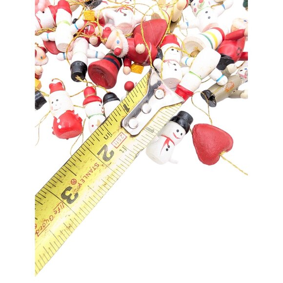 Vtg Bundle Wood & resin? Christmas Tree Ornaments small Figurines - Picture 7 of 16